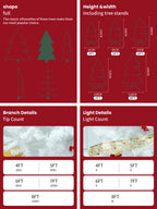 Christmas Tree  Makapal Full-Bodied White Artificial Christmas Tree Decoration Easy Set Up
