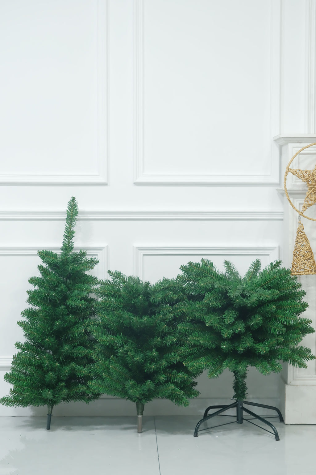 Green Artificial Pencil Slim Christmas Tree