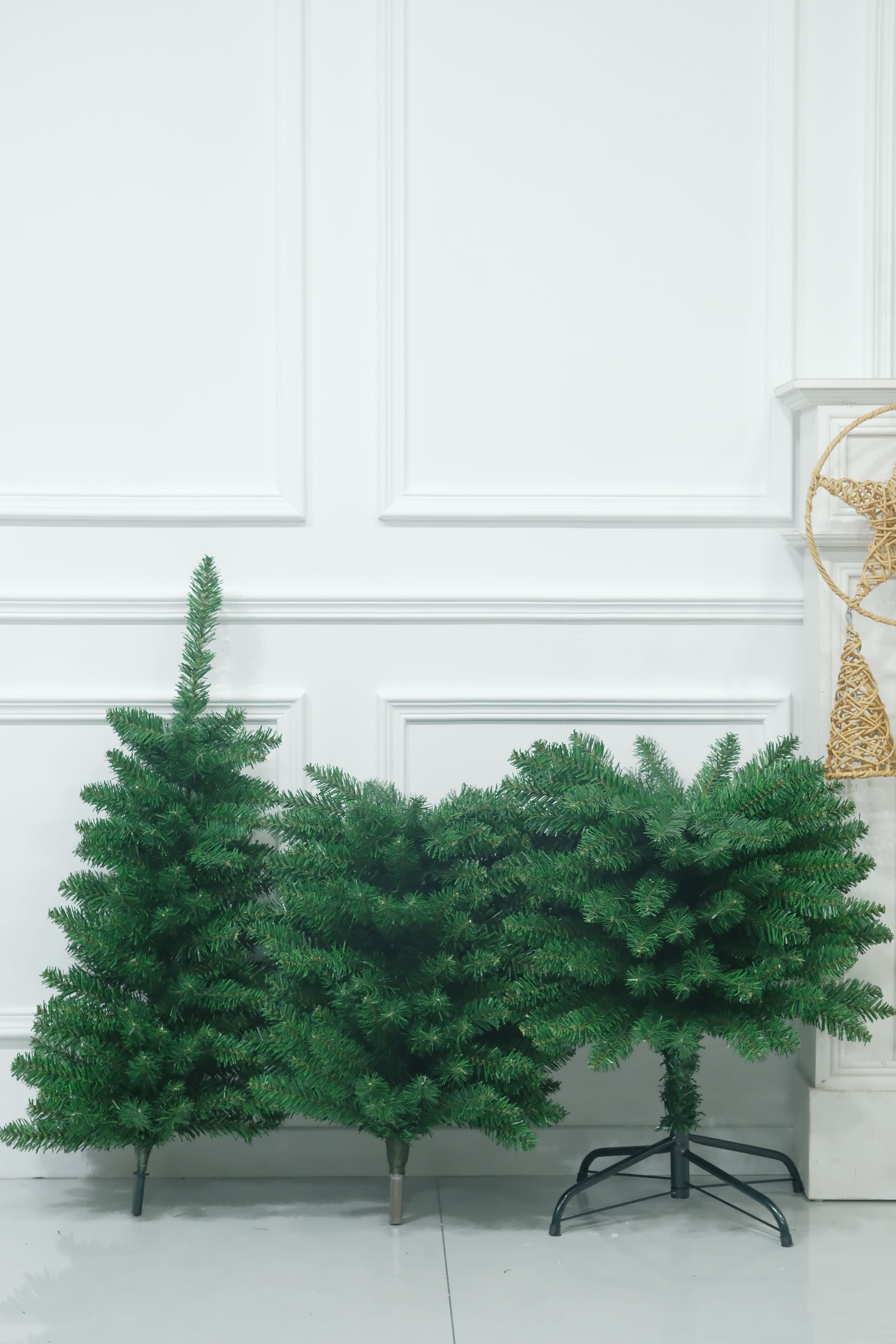 Green Artificial Pencil Slim Christmas Tree