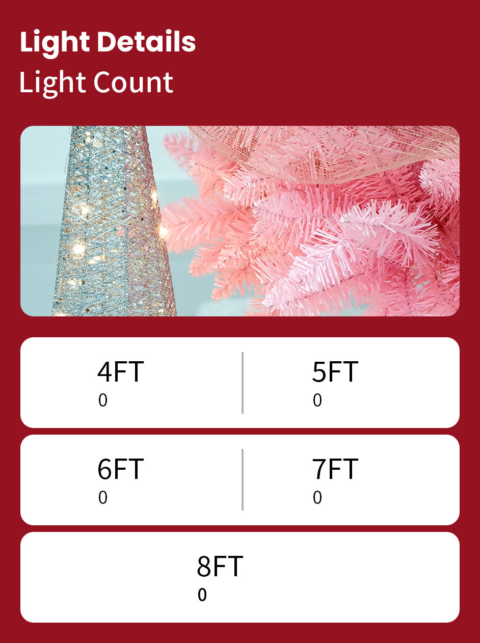 Pink Slim Christmas Tree 6ft High Quality Xmas Artificial Tree for Holiday Decorations