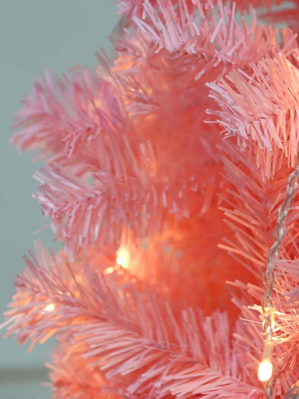 Pink Christmas Tree 6ft Artificial Spruce Full Pink Xmas Pine Tree with Metal Stand