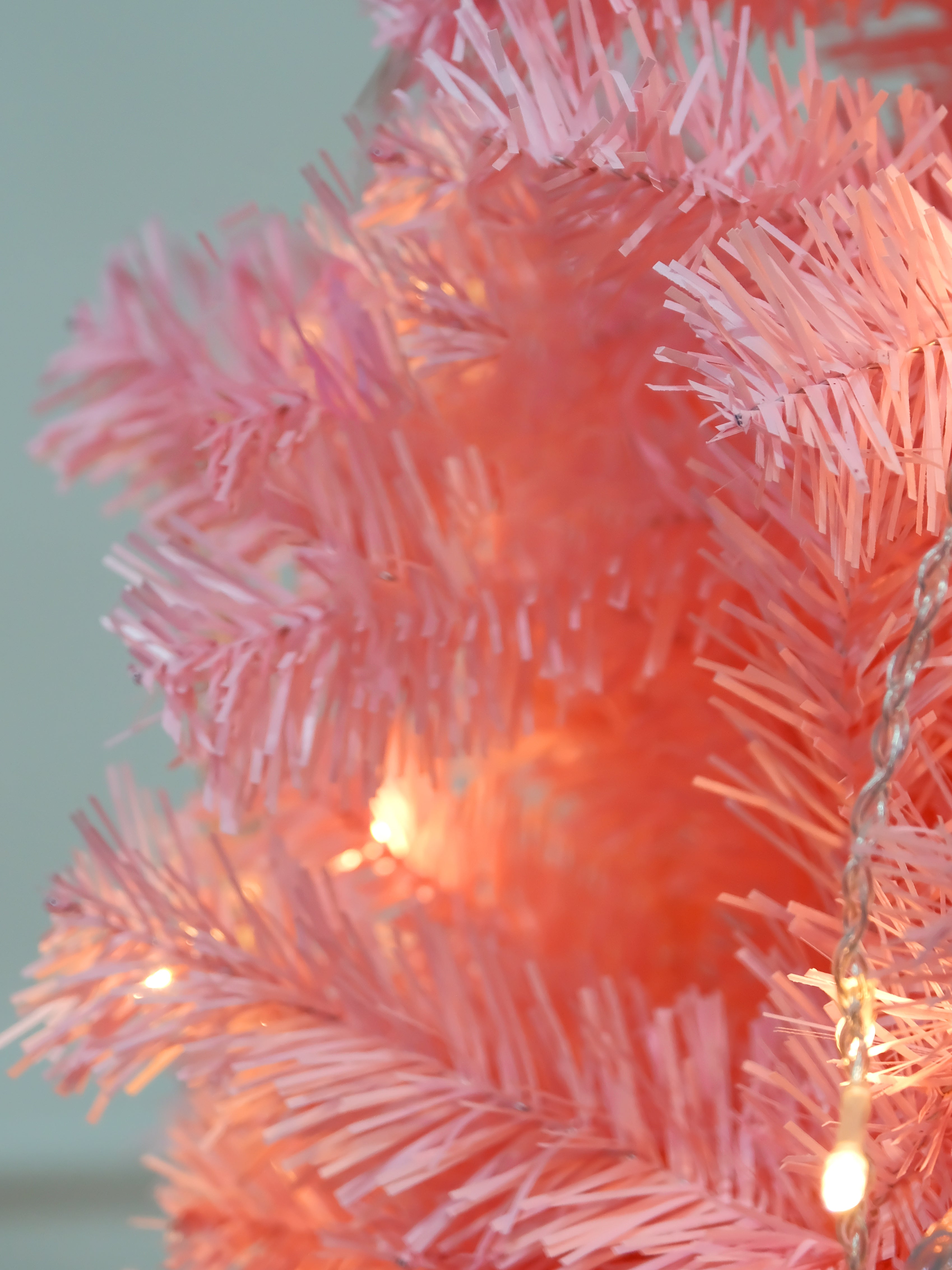 Pink Christmas Tree 6ft Artificial Spruce Full Pink Xmas Pine Tree with Metal Stand