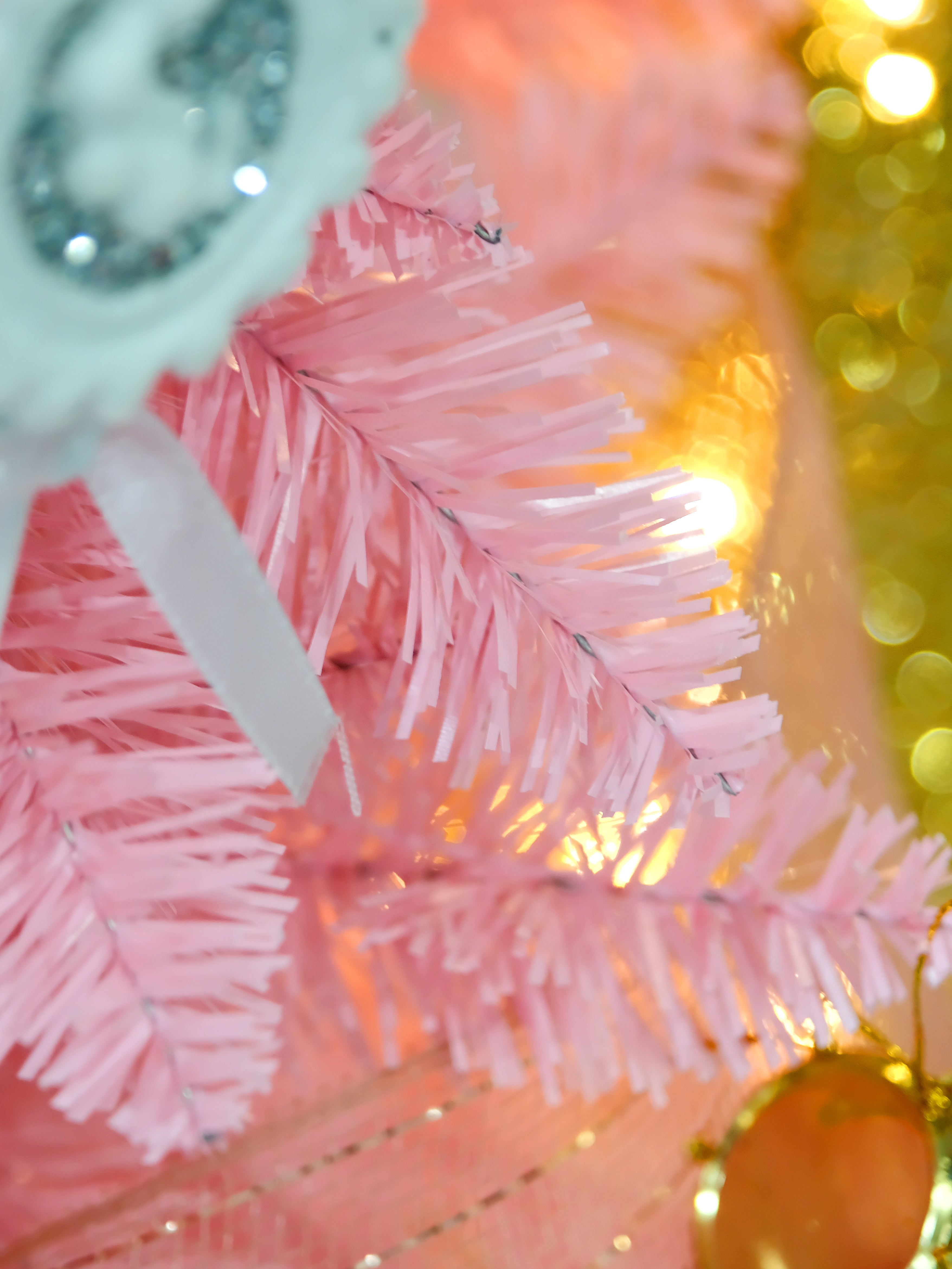 Pink Slim Christmas Tree 6ft High Quality Xmas Artificial Tree for Holiday Decorations