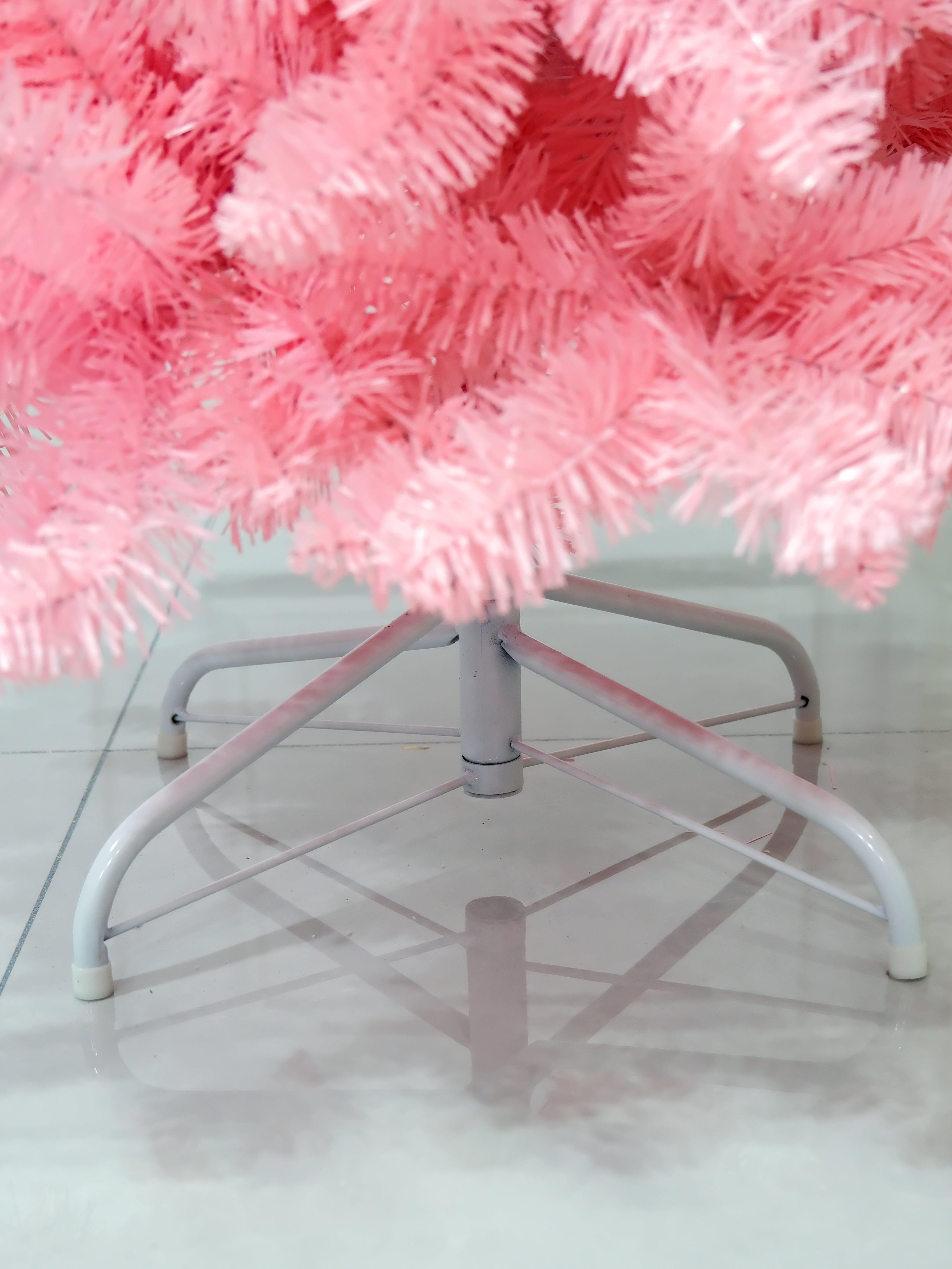 Pink Slim Christmas Tree 6ft High Quality Xmas Artificial Tree for Holiday Decorations