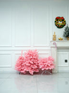 Pink Slim Christmas Tree 6ft High Quality Xmas Artificial Tree for Holiday Decorations