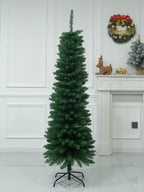 Green Artificial Pencil Slim Christmas Tree