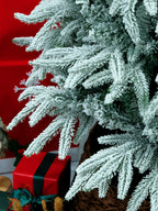 Snow Flocked Christmas Tree 4/ 5/6/7/8/10 FT High Quality  X Mas Decor Snow Tree