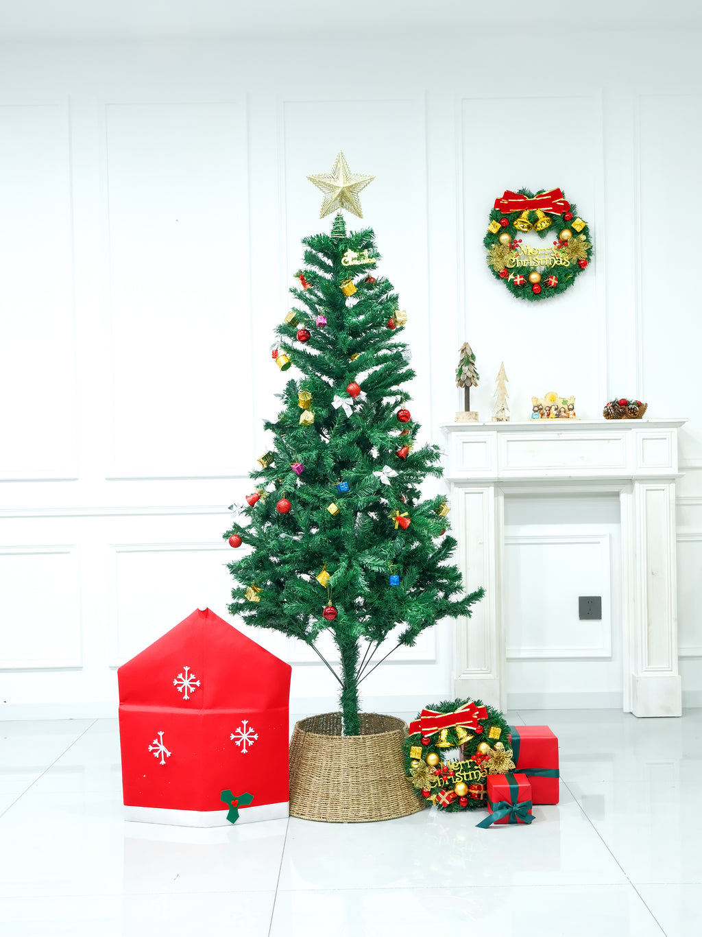 Christmas Tree PVC Material 4ft/5ft/6ft/7ft/8ft Artificial Full Christmas Tree