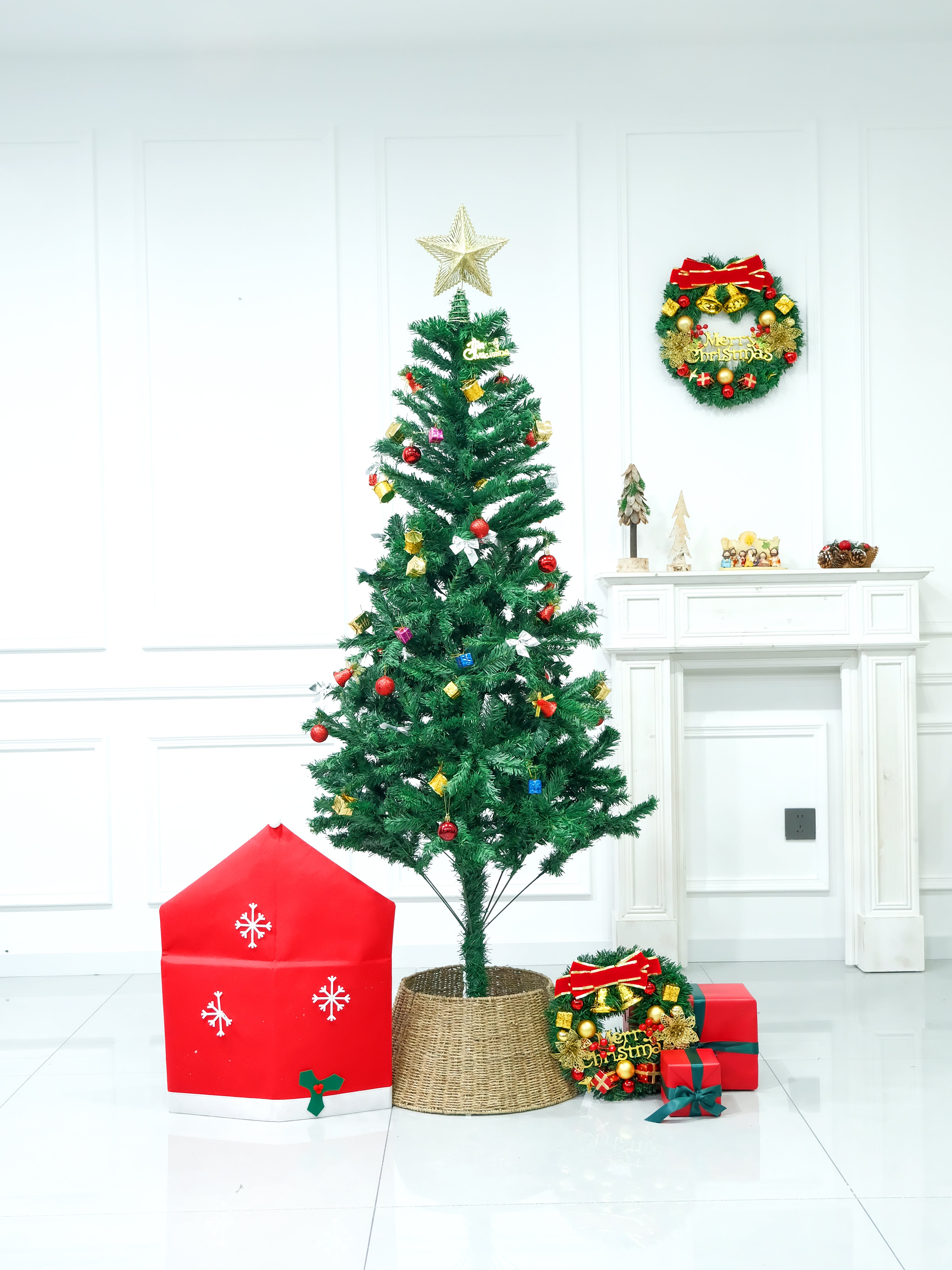 Christmas Tree PVC Material 4ft/5ft/6ft/7ft/8ft Artificial Full Christmas Tree