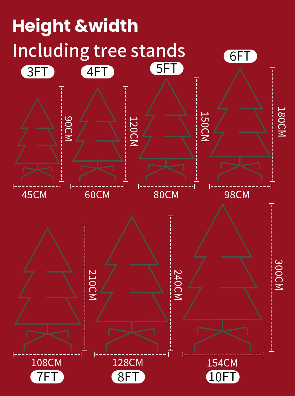 Christmas Tree PVC Material 4ft/5ft/6ft/7ft/8ft Artificial Full Christmas Tree