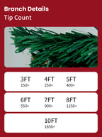 Christmas Tree PVC Material 4ft/5ft/6ft/7ft/8ft Artificial Full Christmas Tree