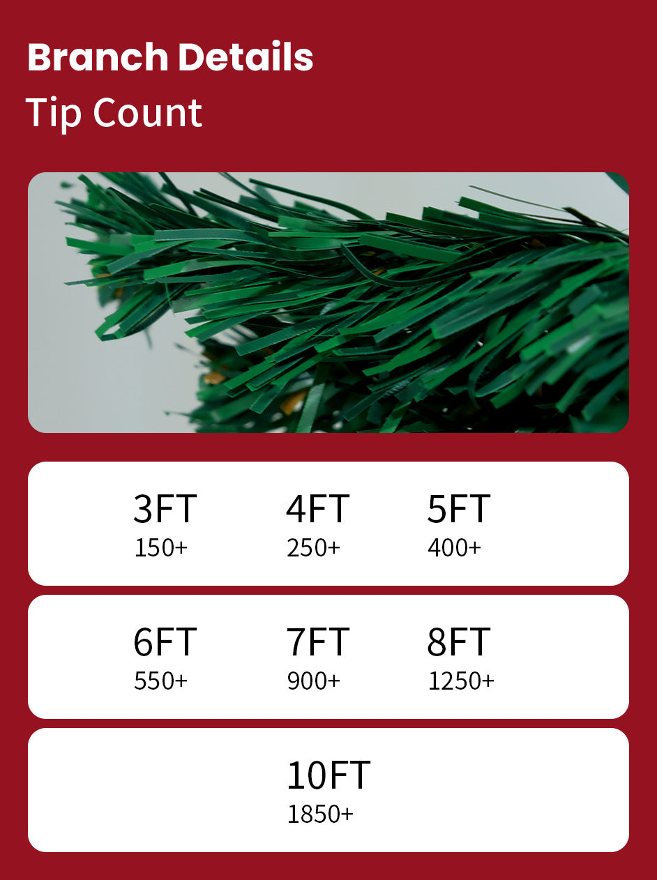 Christmas Tree PVC Material 4ft/5ft/6ft/7ft/8ft Artificial Full Christmas Tree