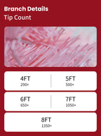 Pink Christmas Tree 6ft Artificial Spruce Full Pink Xmas Pine Tree with Metal Stand