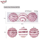 NUVOX 8cm Christmas Balls Xmas Tree Ornament Hanging Pendant Christmas Creative Balls Xmas Ornament