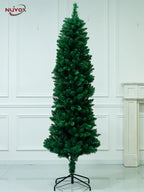NUVOX Christmas Tree Slim Type 8FT/7FT/6FT/5FT PVC Artificial Pencil Christmas Tree with Stand