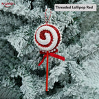 NUVOX Christmas Candy Hanging Decorations Threaded Lollipop Xmas Tree Hanging Ornaments For New Year