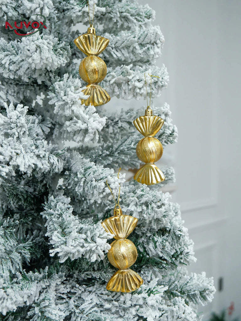 NUVOX 6pcs Christmas Tree Candy Pendant Xmas Tree Hanging Ornaments Decor For Home Party