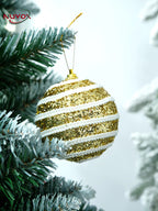 NUVOX 8cm Christmas Balls Xmas Tree Ornament Hanging Pendant Christmas Creative Balls Xmas Ornament