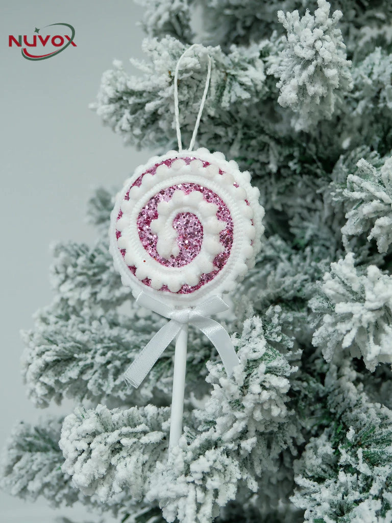 NUVOX Christmas Candy Hanging Decorations Threaded Lollipop Xmas Tree Hanging Ornaments For New Year
