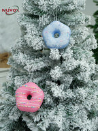 NUVOX Christmas Tree Pendant Macarons Donut Christmas Decoration Atmosphere Decoration