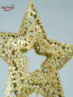 NUVOX Christmas Tree Star Topper Decoration Gold Star Hanging Xmas Tree Topper Decoration New Year