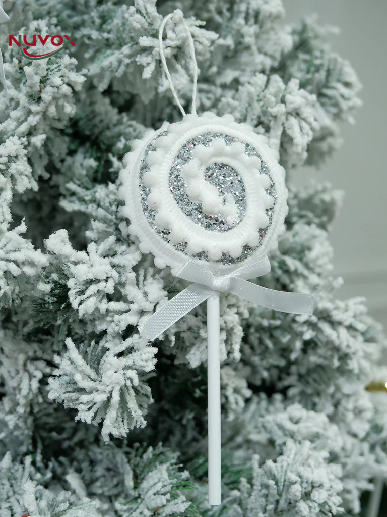 NUVOX Christmas Candy Hanging Decorations Threaded Lollipop Xmas Tree Hanging Ornaments For New Year