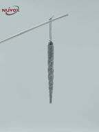 NUVOX 12 Pcs/Box Christmas Twisted Icicle Ornament Xmas Tree Hanging Fake Ice Pendant for Home