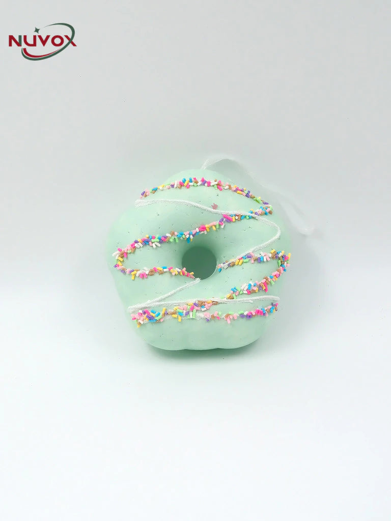 NUVOX Christmas Tree Pendant Macarons Donut Christmas Decoration Atmosphere Decoration