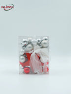 NUVOX 30Pcs/6cm Christmas Tree Ball Hanging Pendant Christmas Balls Decors Set for New Year Party