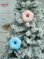 NUVOX Christmas Tree Pendant Macarons Donut Christmas Decoration Atmosphere Decoration