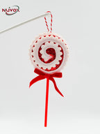 NUVOX Christmas Candy Hanging Decorations Threaded Lollipop Xmas Tree Hanging Ornaments For New Year