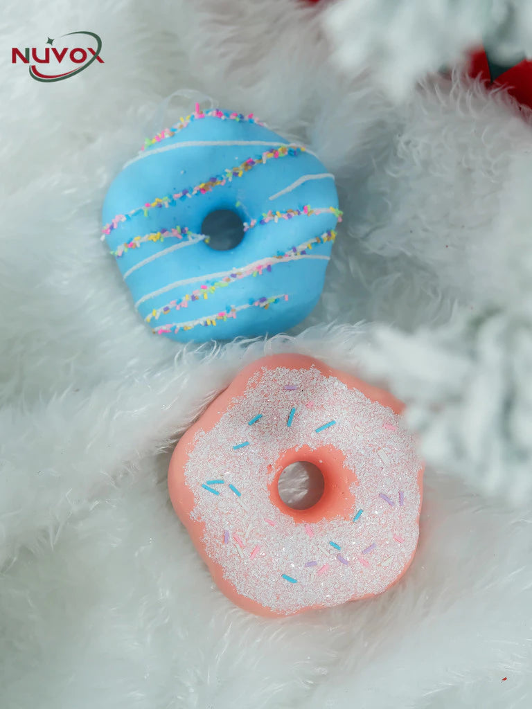 NUVOX Christmas Tree Pendant Macarons Donut Christmas Decoration Atmosphere Decoration