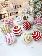 NUVOX 8cm Christmas Balls Xmas Tree Ornament Hanging Pendant Christmas Creative Balls Xmas Ornament