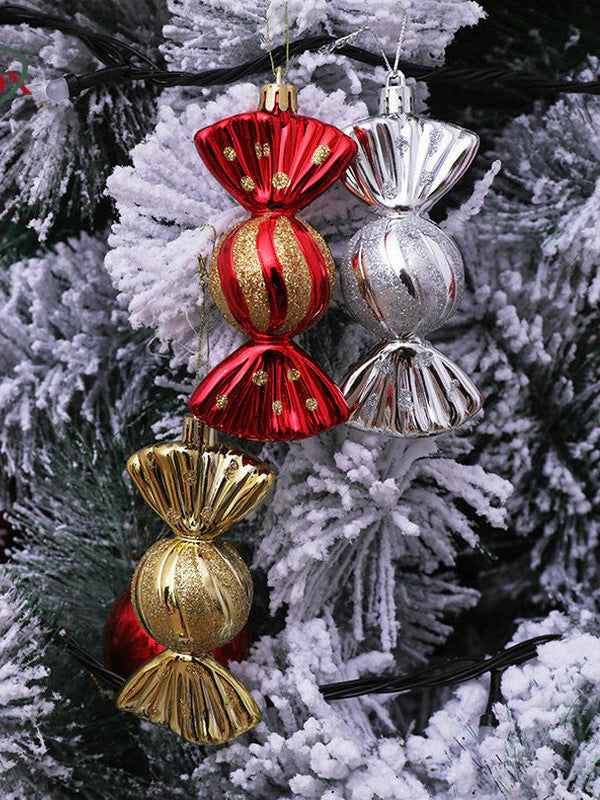 NUVOX 6pcs Christmas Tree Candy Pendant Xmas Tree Hanging Ornaments Decor For Home Party