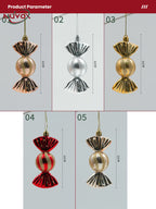NUVOX 6pcs Christmas Tree Candy Pendant Xmas Tree Hanging Ornaments Decor For Home Party