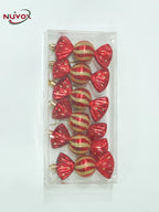 NUVOX 6pcs Christmas Tree Candy Pendant Xmas Tree Hanging Ornaments Decor For Home Party