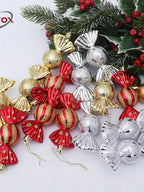 NUVOX 6pcs Christmas Tree Candy Pendant Xmas Tree Hanging Ornaments Decor For Home Party
