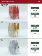 NUVOX 12pcs Twisted Icicle Ornament Decoration Christmas Ball Glitter Icicle Hanging Ornament