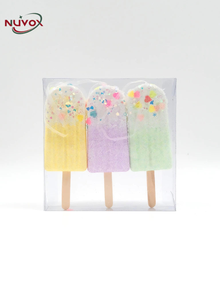 NUVOX Macaron Christmas Tree Pendants Ice Cream Set Christmas Tree Decoration Home Party Supplies