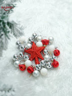 NUVOX 30Pcs/6cm Christmas Tree Ball Hanging Pendant Christmas Balls Decors Set for New Year Party