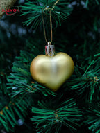 NUVOX 12Pcs Christmas Balls Decors 3D DIY Love Heart Pendant Christmas Tree Ball Hanging Pendant