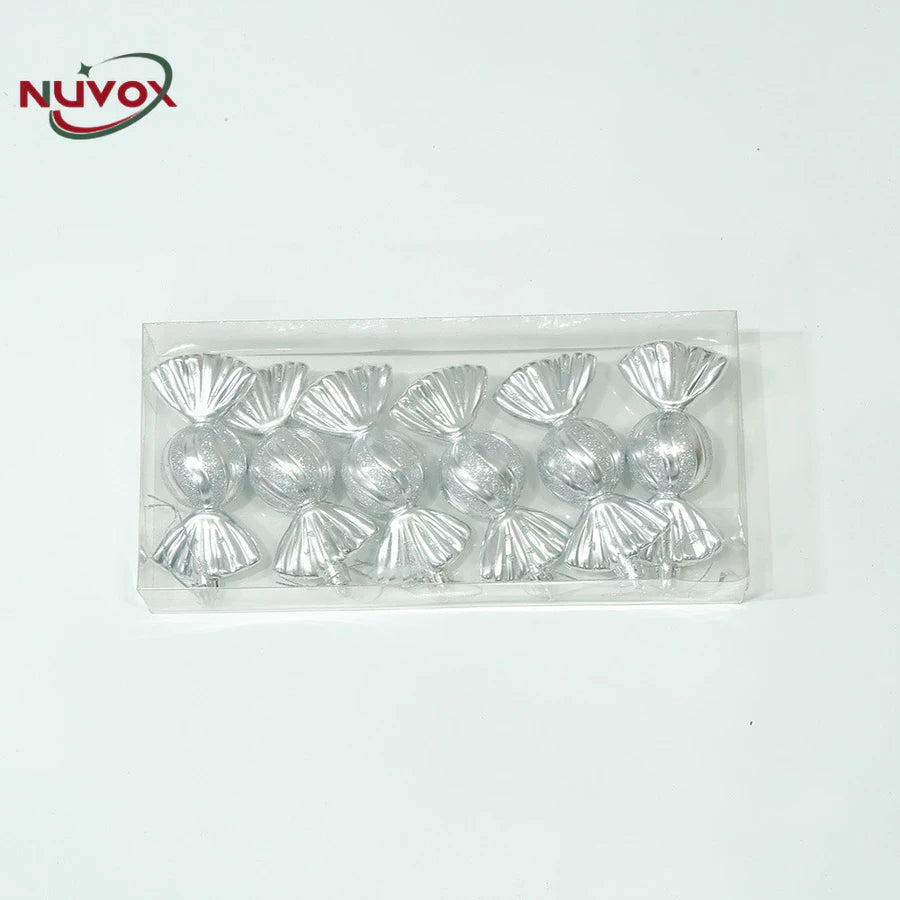 NUVOX 6pcs Christmas Tree Candy Pendant Xmas Tree Hanging Ornaments Decor For Home Party